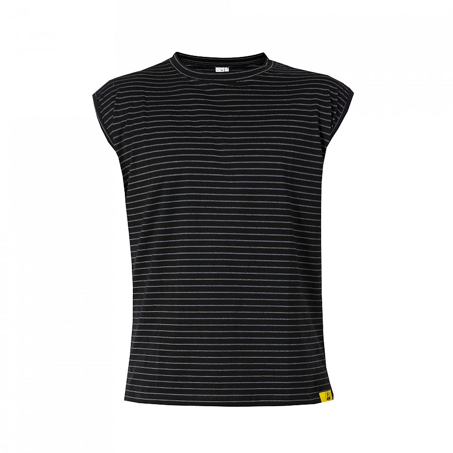 Tričko PXT Antistatic wear černé bez rukávů "U" 160 g/m2, vel. S - Obrázek Tričko PXT Antistatic wear černé bez rukávů "U" 160 g/m2, vel. S - Obrázek